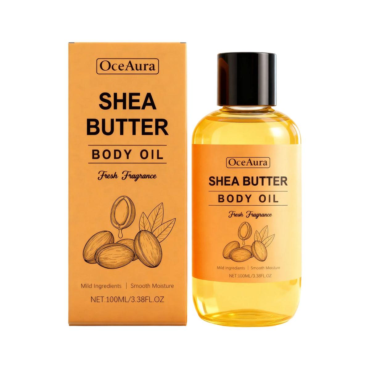 Shea Butter Nourishing Body Oil for Dry Skin