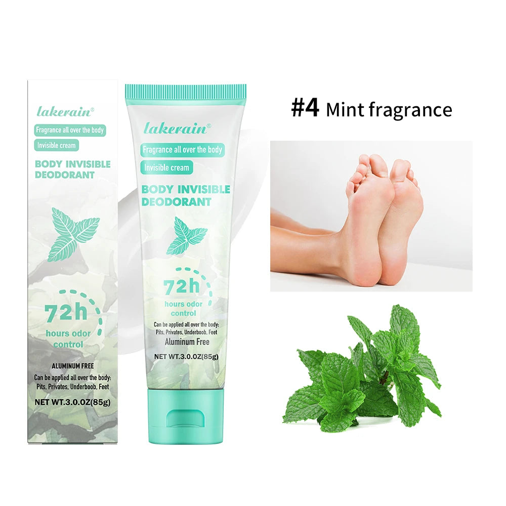 Long-Lasting Invisible Full Body Deodorant Cream