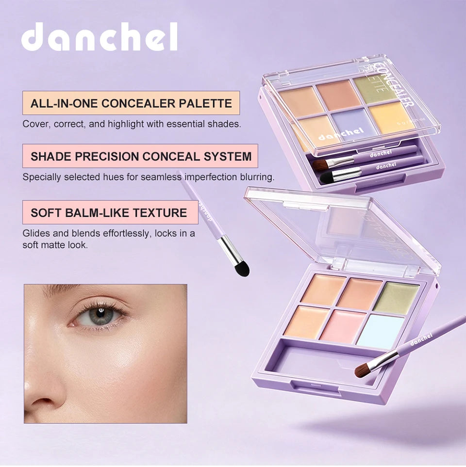 Multi-Shade Face Concealer and Color Correction Palette