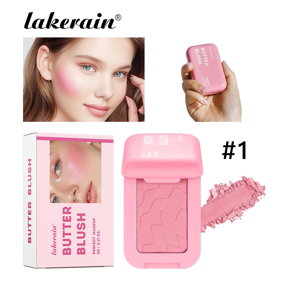 2-in-1 Cream and Powder Blush Palette for Long-Lasting Makeup