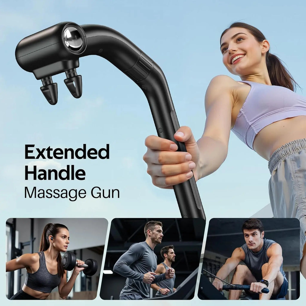 Dual-Head Percussion Massage Gun for Full Body Muscle Relief