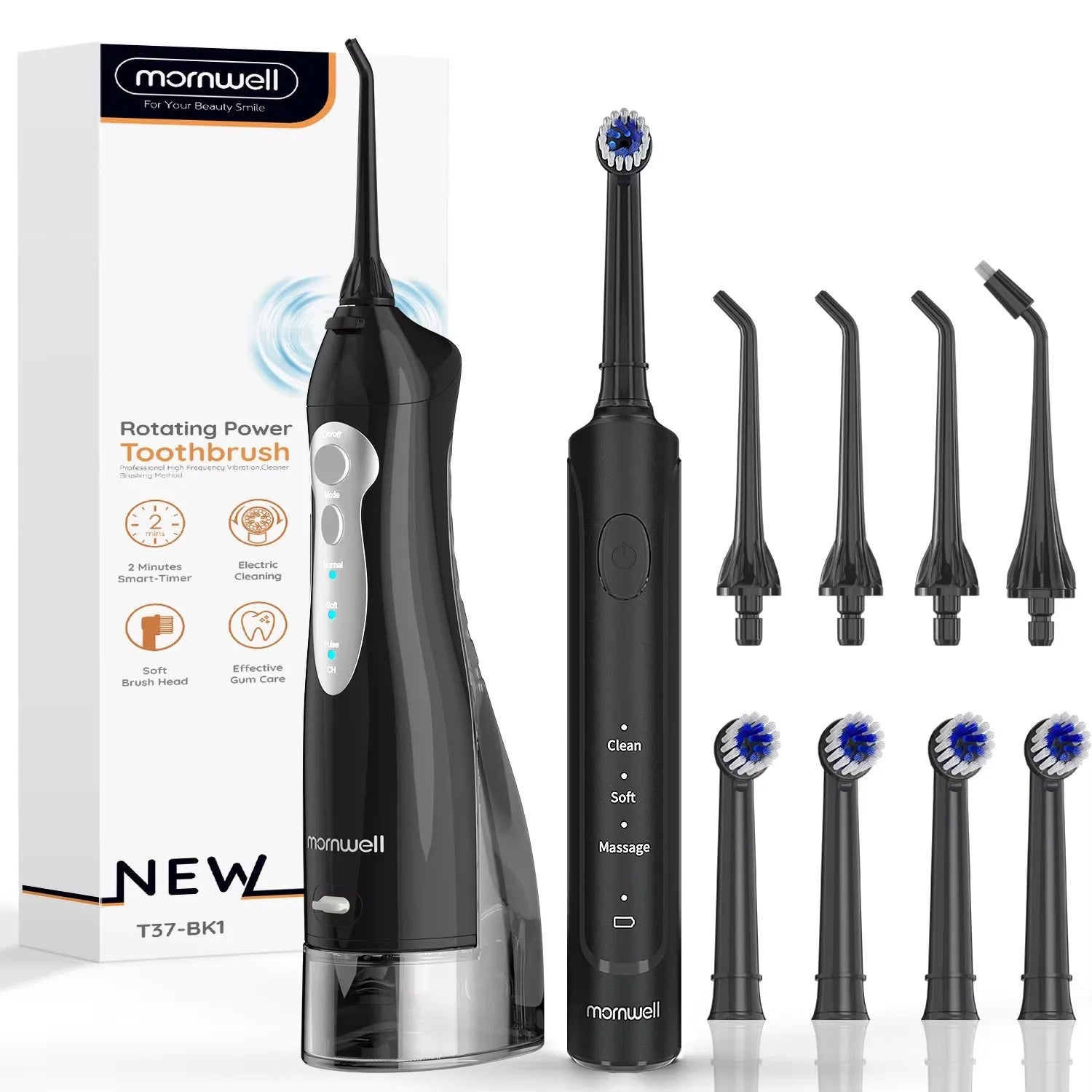 Electric Toothbrush and Water Flosser Oral Care Combo Set - 21