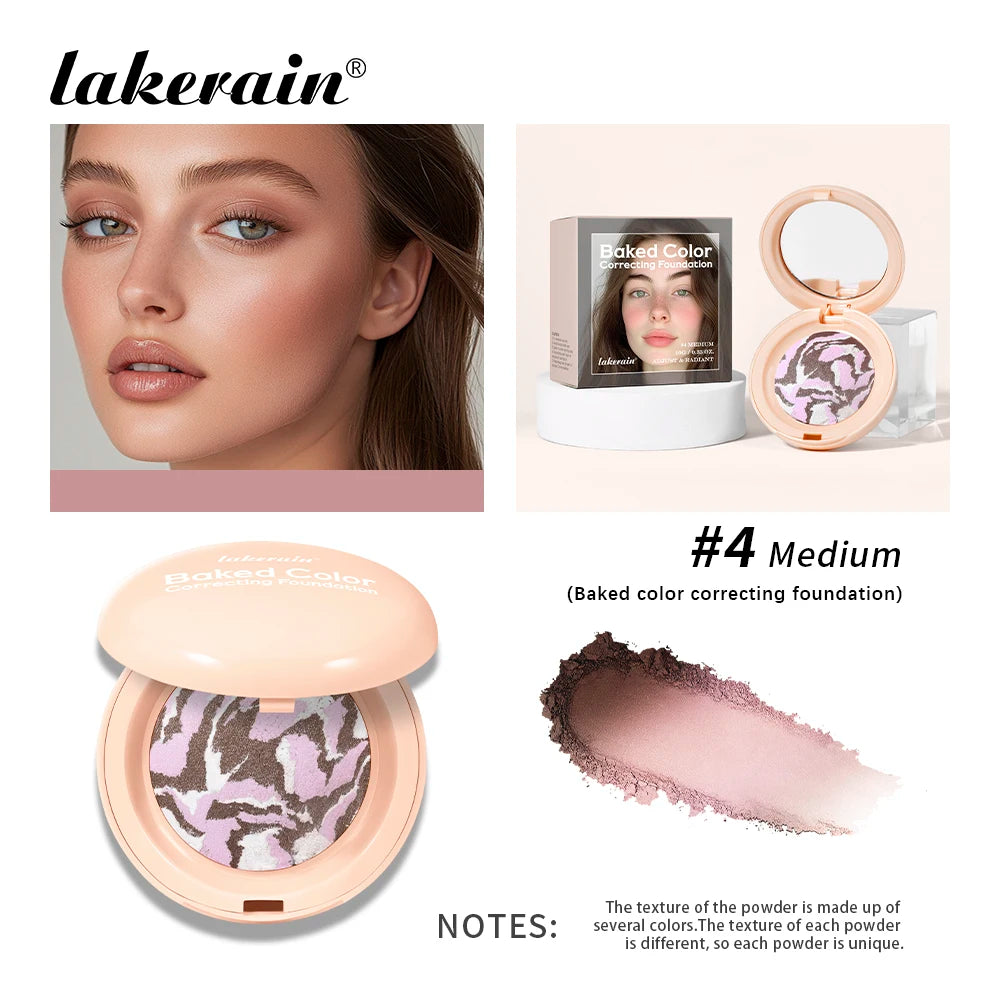 Baked Color Correcting Face Powder Foundation - 20