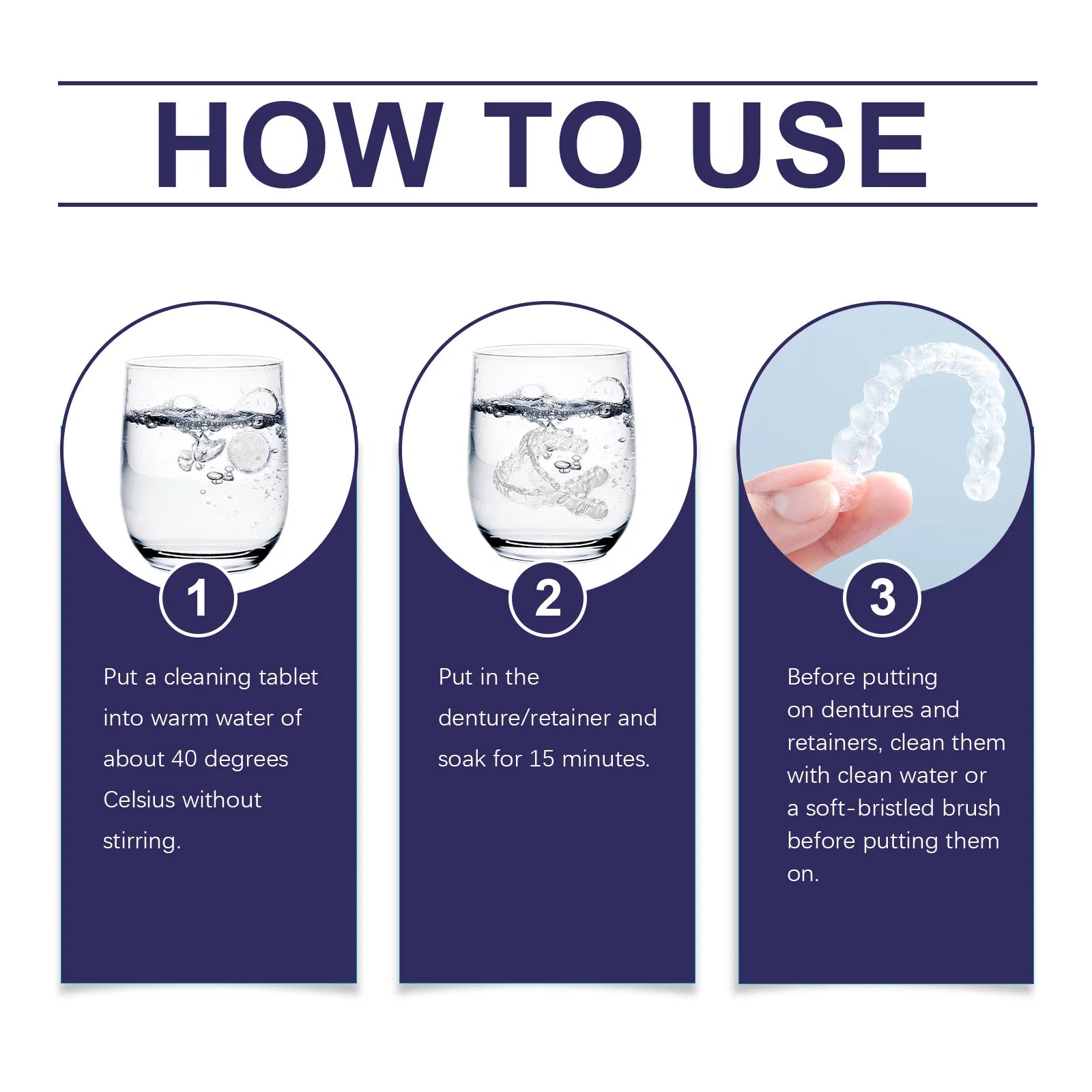 Effervescent Denture and Retainer Cleaning Tablets - 12