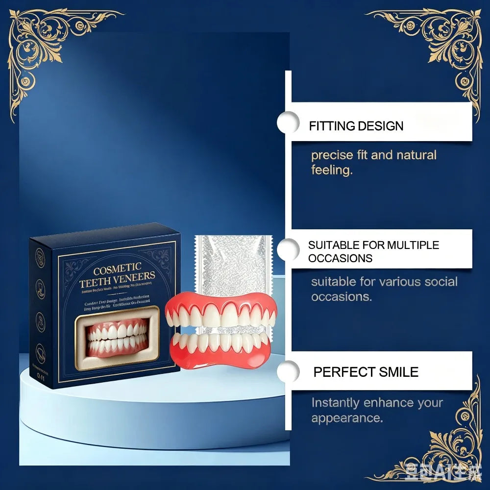 Custom Fit Moldable Cosmetic Dentures for Natural Smile