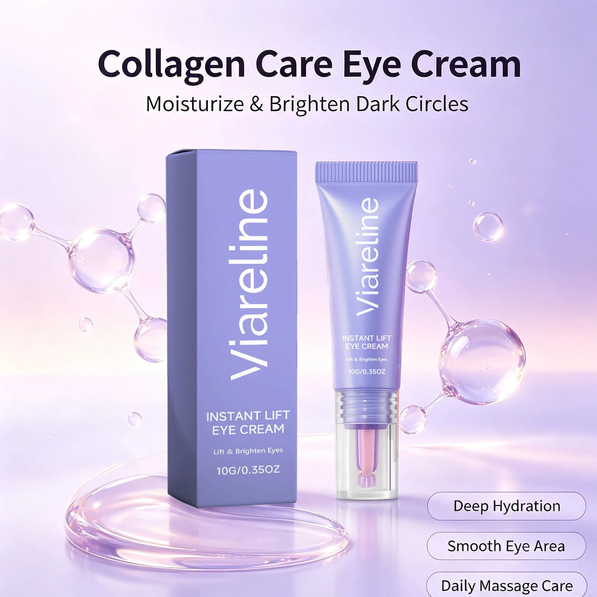 Hydrating Collagen Eye Cream for Dark Circles and Fine Lines
