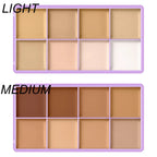 8-Shade Full Coverage Cream Concealer Palette