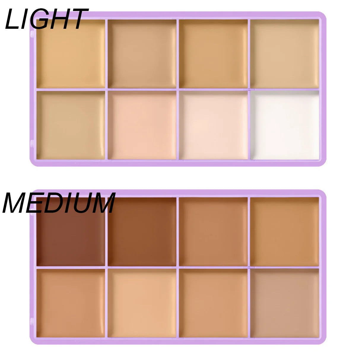8-Shade Full Coverage Cream Concealer Palette
