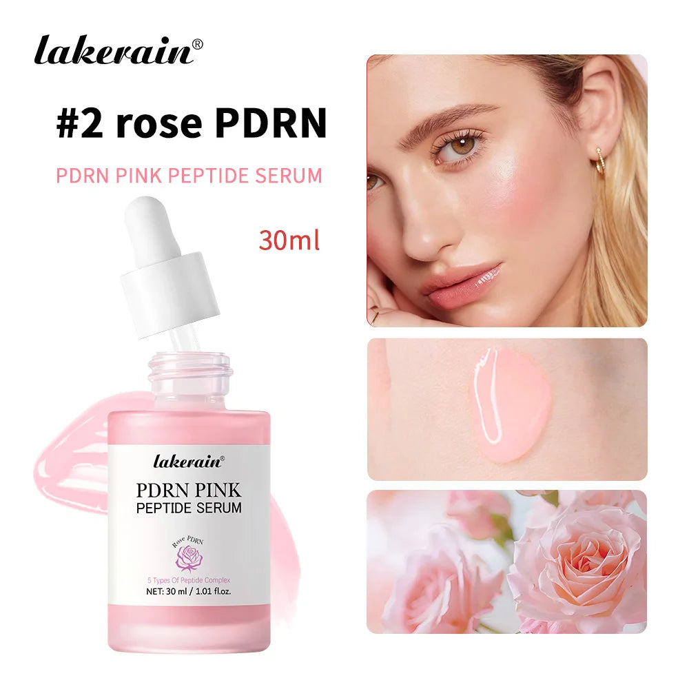 Salmon DNA PDRN Pink Peptide Facial Serum for Radiant Skin