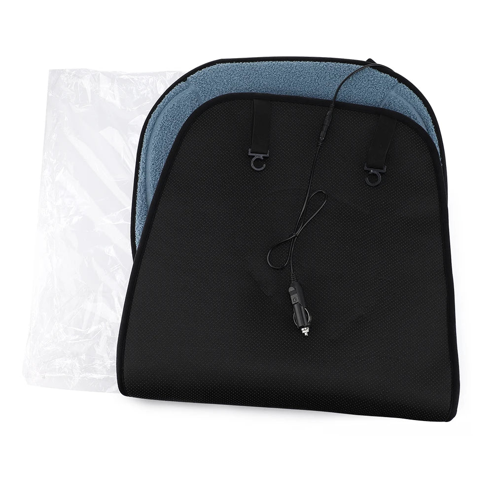 Heated Lambswool Car Seat Cushion for Winter Commuting