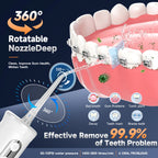 Portable Cordless Water Flosser for Teeth Cleaning