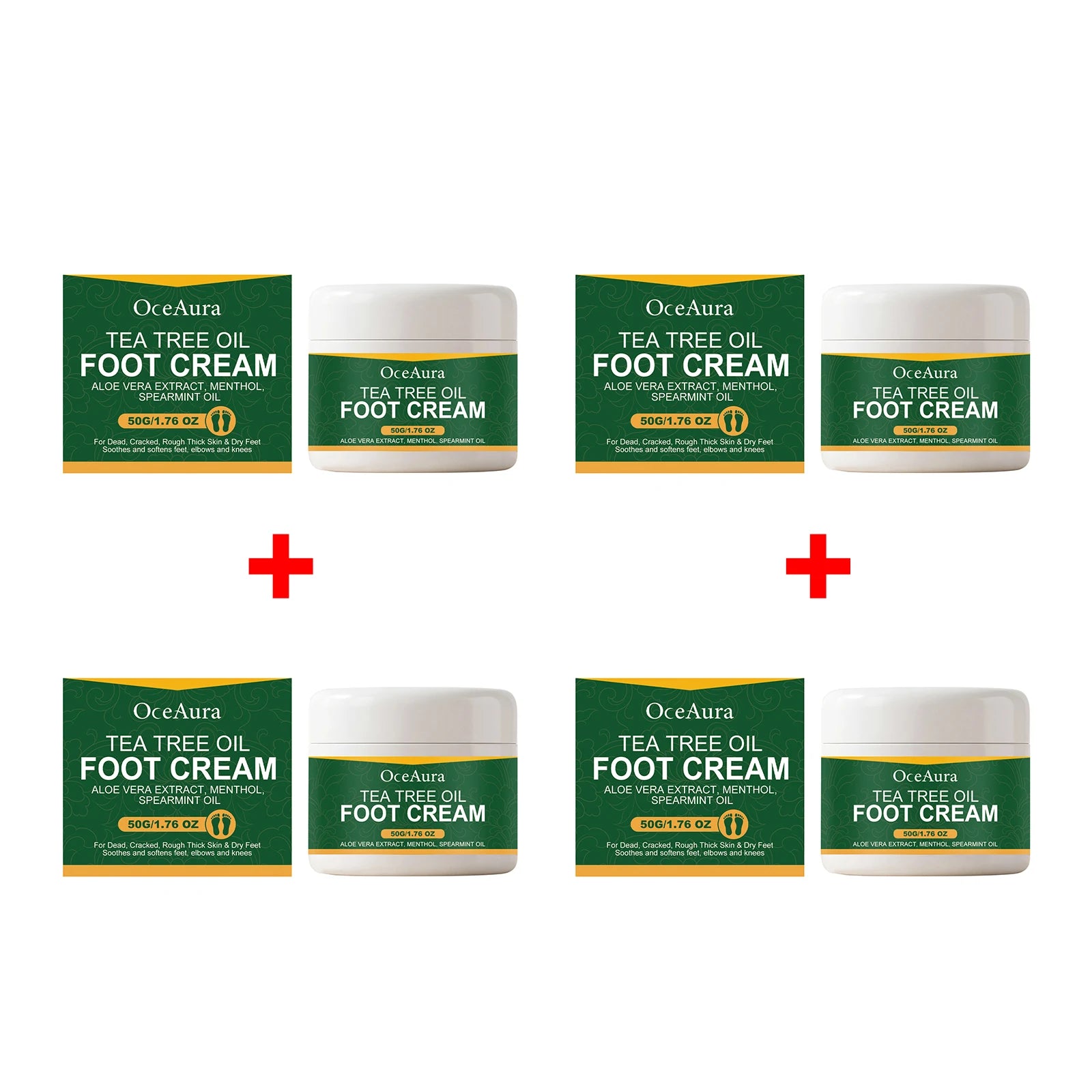 Tea Tree Oil Moisturizing Foot Cream for Cracked Heels - 13