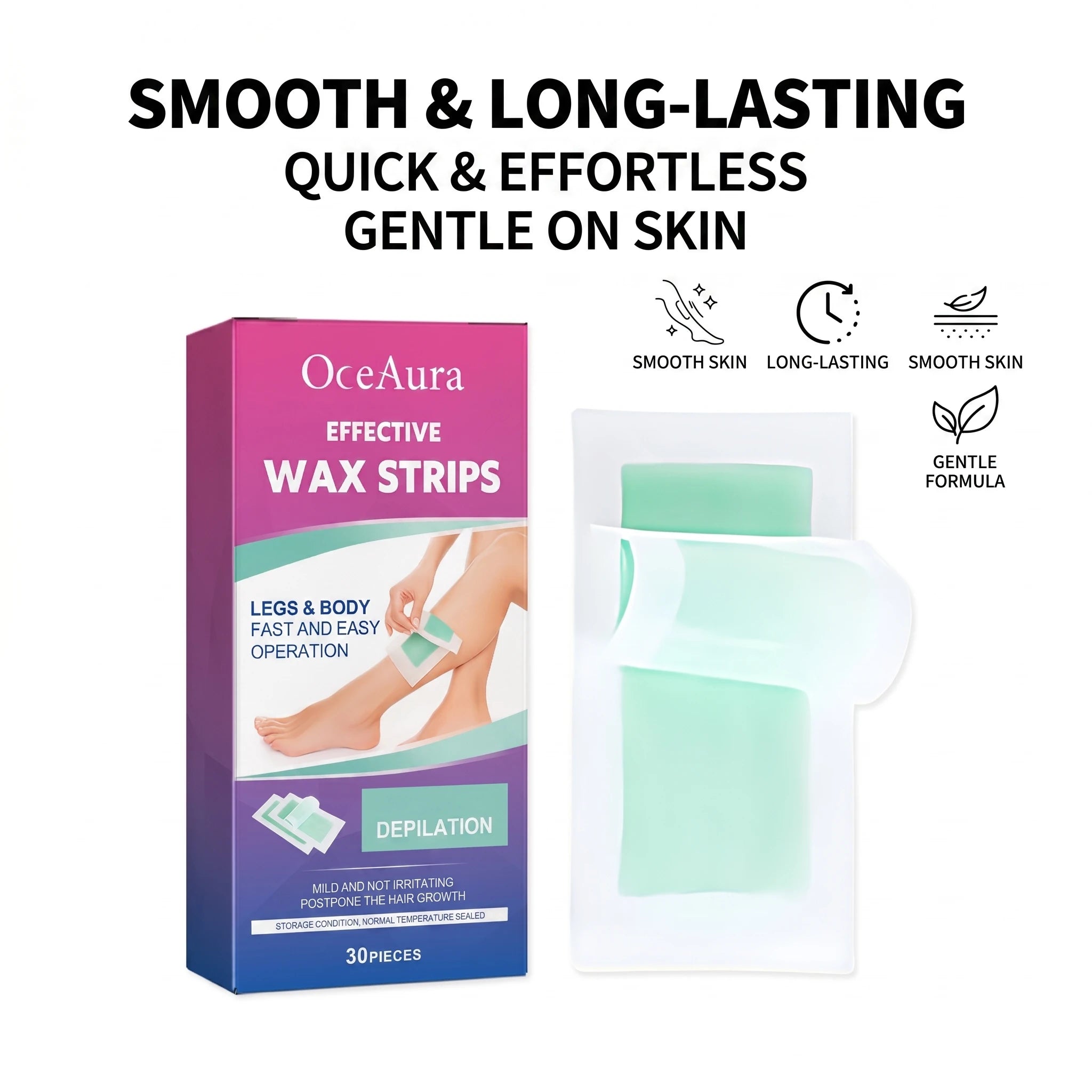 Full Body Hair Removal Wax Strips for Smooth Skin - 5