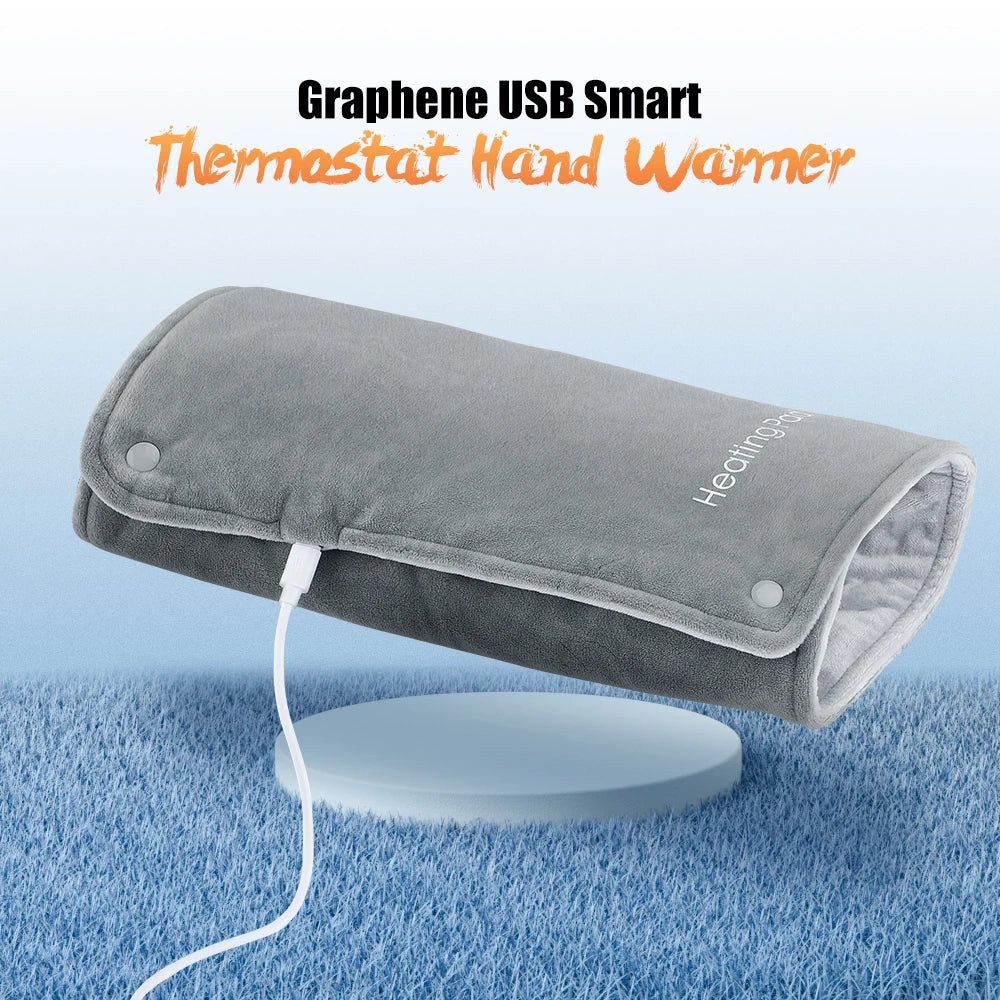 USB Graphene Heated Hand Warmer and Body Heating Pad