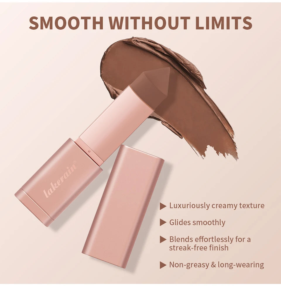 Cream Bronzer Stick for Seamless Face Contouring and Sculpting