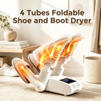 4-Tube Foldable Shoe and Boot Dryer with UV Sterilization