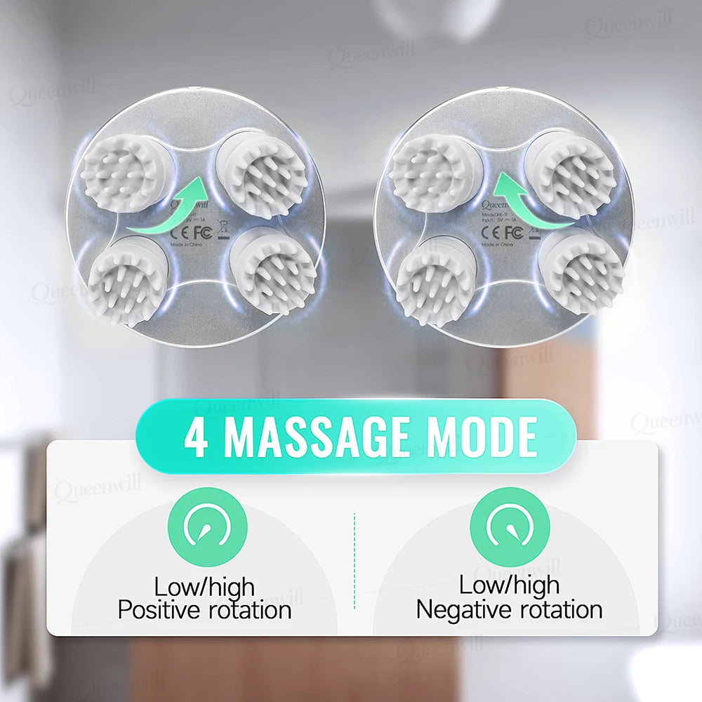 Portable Oral Irrigator and Electric Scalp Massager Set