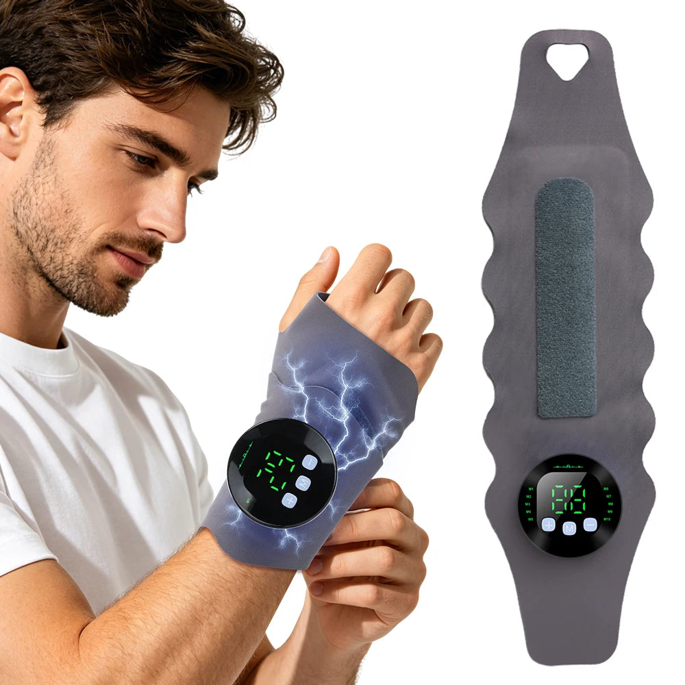 Electric Microcurrent Wrist Massager for Pain Relief - 1