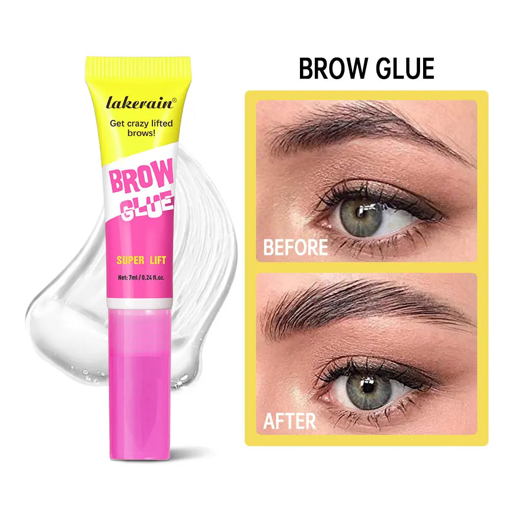 Long-Lasting Eyebrow Lamination Styling Gel with Built-In Comb