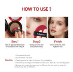 Waterproof Full Coverage Cushion Foundation with Sun Protection