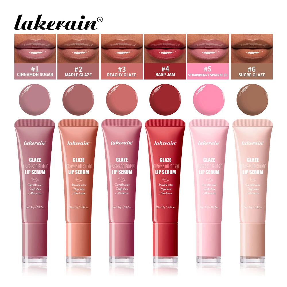 Tinted Hydrating Lip Serum for Plump Glossy Lips