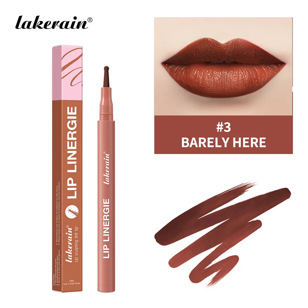 Waterproof Sculpting Ballpoint Felt Tip Lip Liner Stain