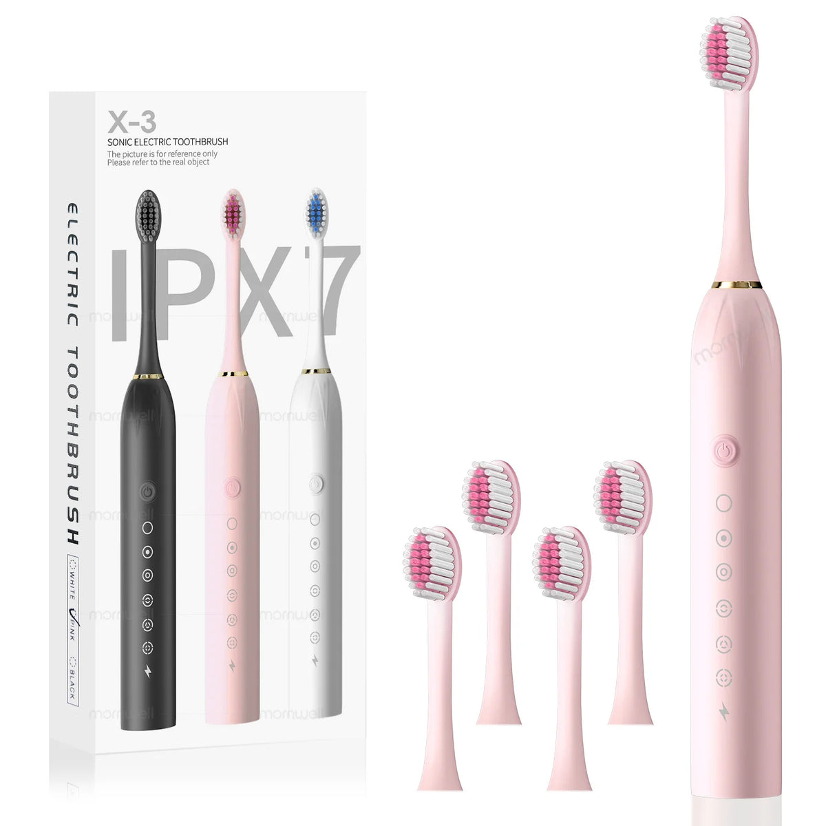 Rechargeable Sonic Electric Toothbrush with 6 Cleaning Modes