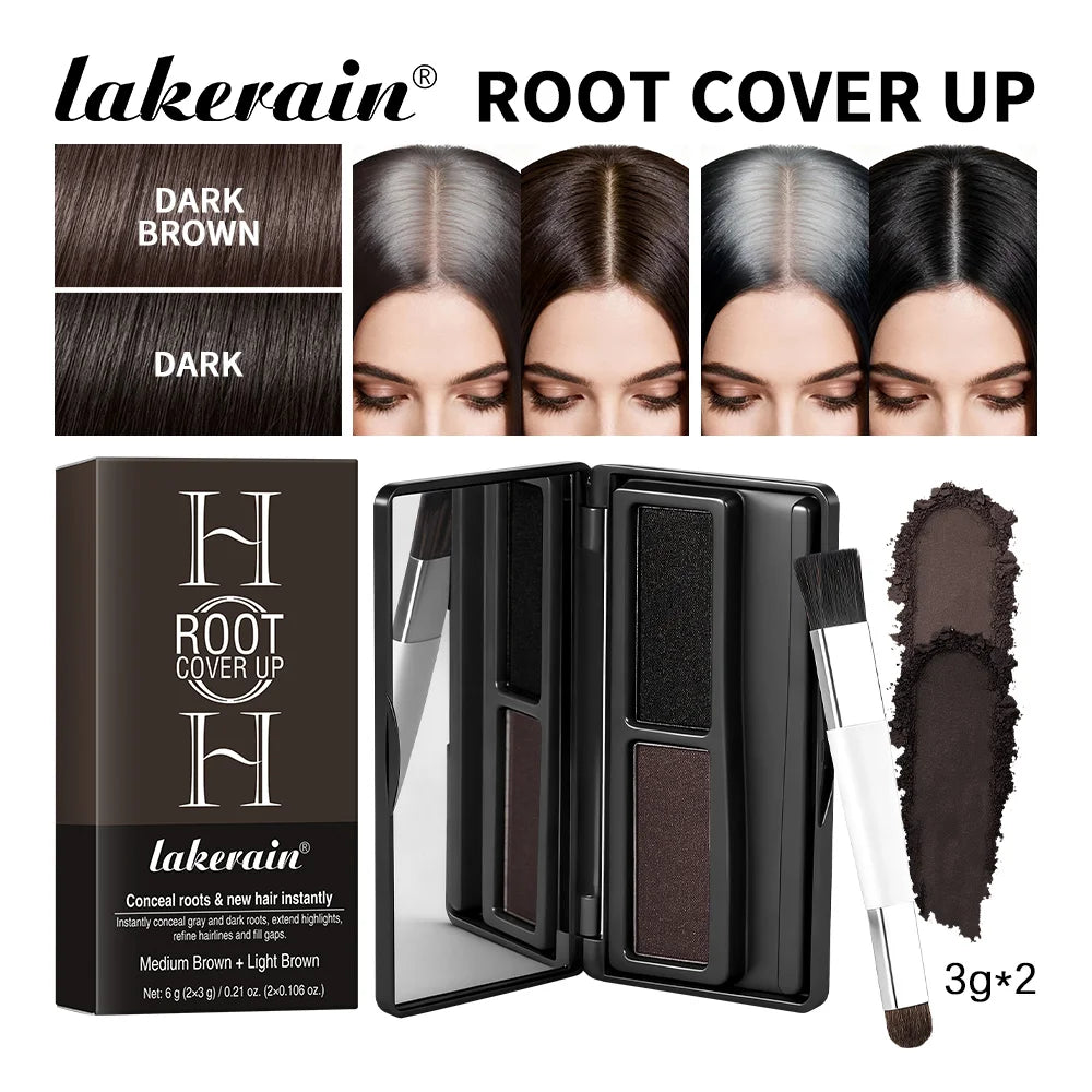Waterproof Hair Root and Gray Hair Concealer Powder Palette