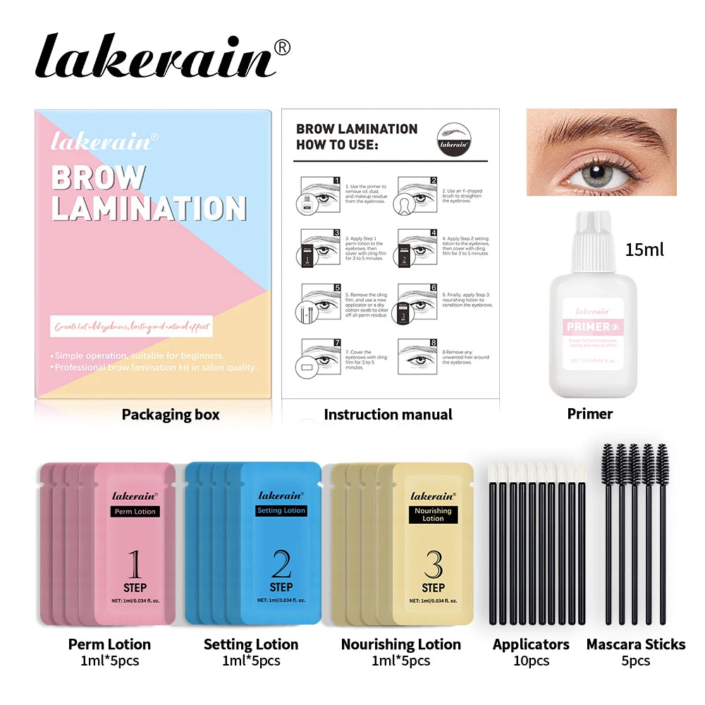 Professional Eyebrow Lamination and Shaping Kit