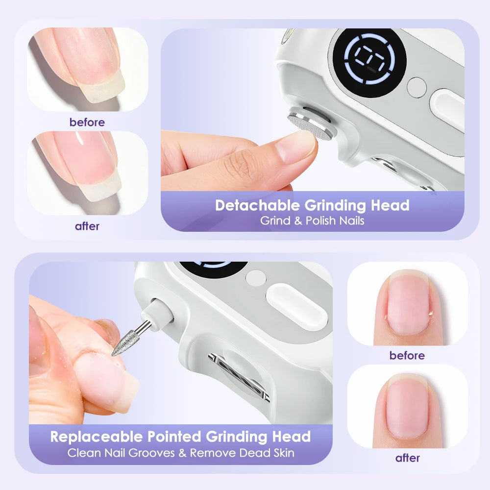 4-in-1 Electric Nail Clipper and Polisher Set