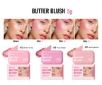 Long-Lasting Waterproof Cream Powder Blush