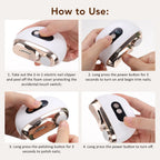 Electric Nail Clipper and Trimmer with LED Light