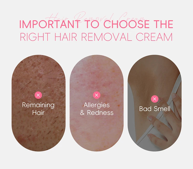 Painless Gentle Hair Removal Cream for Sensitive Skin