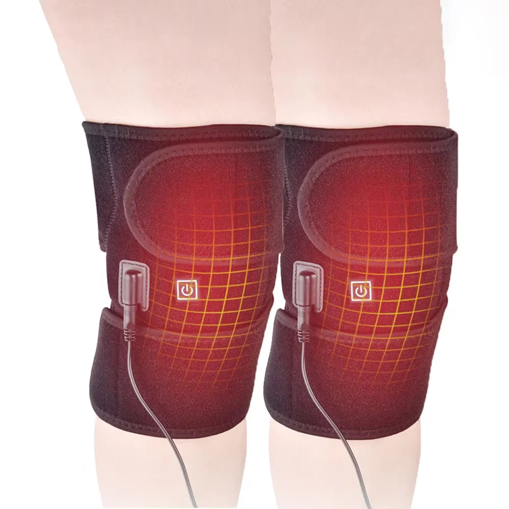 Electric Heated Knee Support Brace with 3 Adjustable Heat Settings