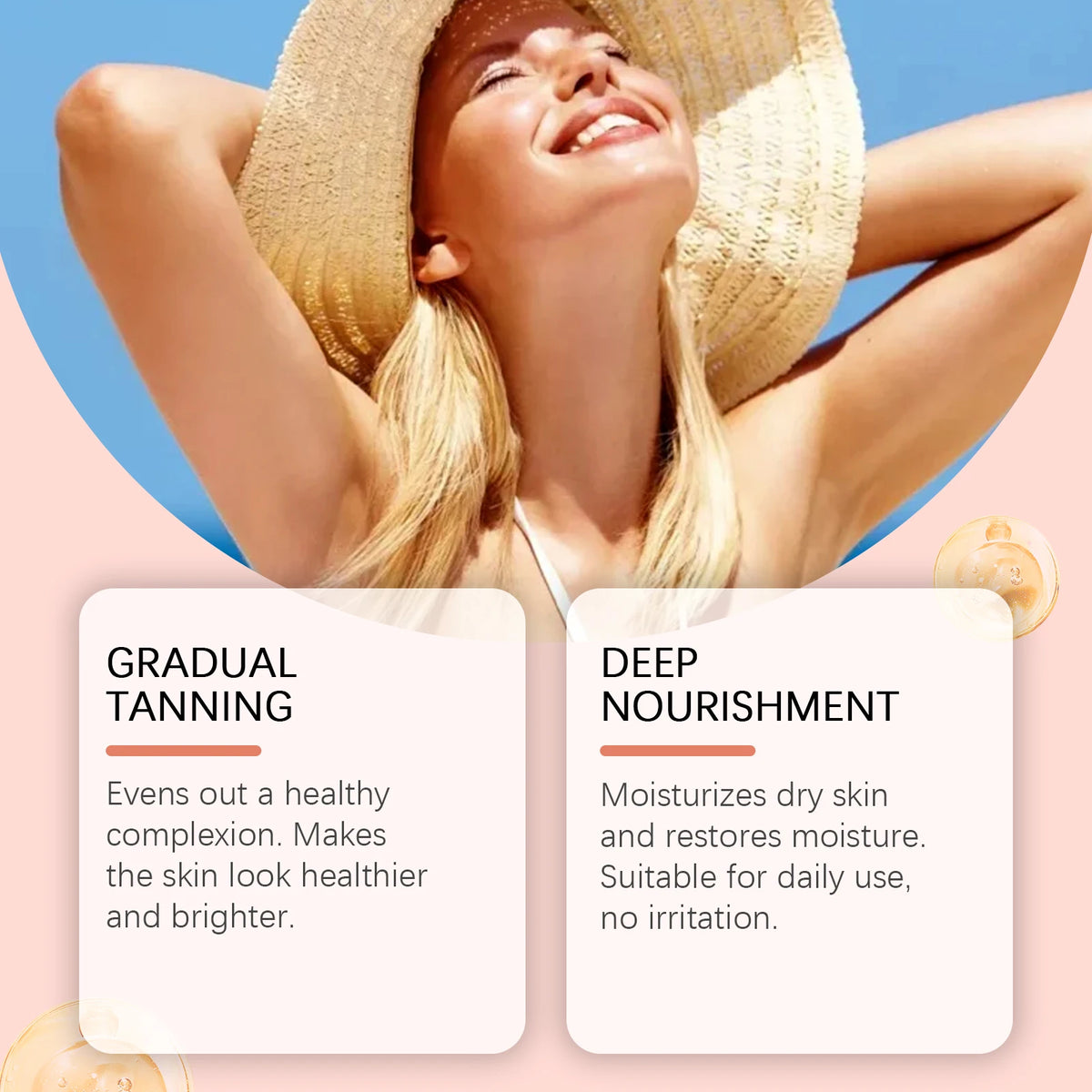Intensifying Tanning Accelerator Cream for Sunbeds and Outdoor Use