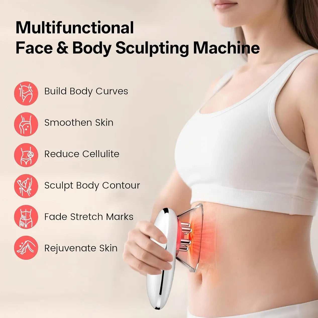 Electric Body and Face Sculpting Cellulite Massager - 2