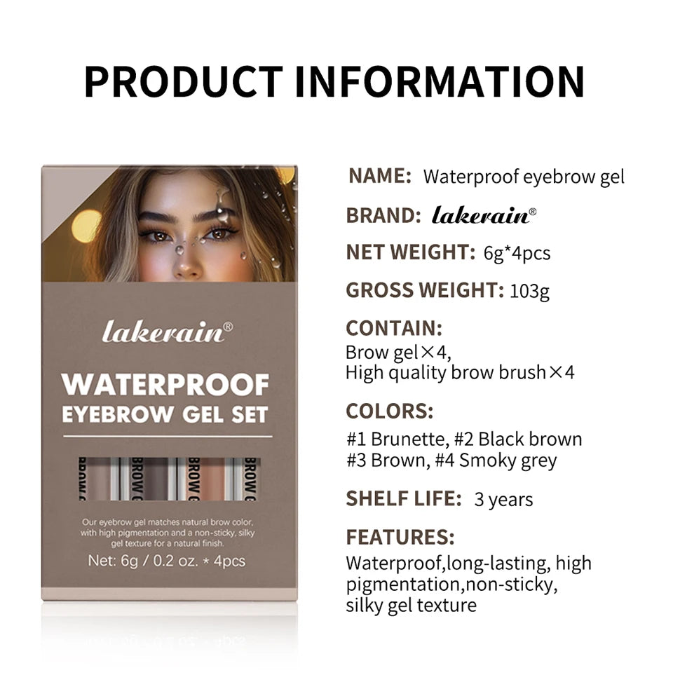 Waterproof Long-Lasting Eyebrow Gel Set