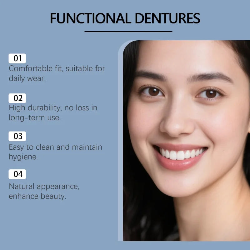 Temporary Cosmetic Denture Kit for Missing Teeth and Gaps