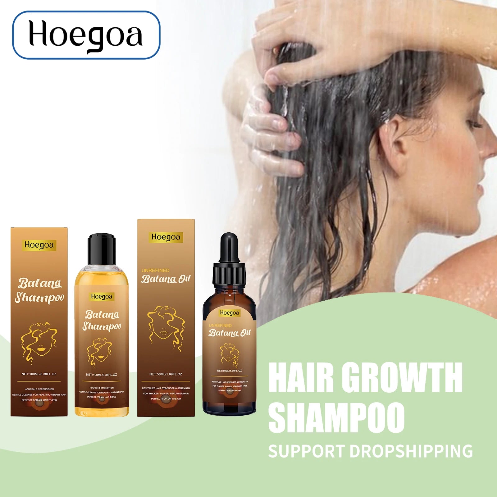 Batana Oil Hair Growth Shampoo and Repair Treatment - 1