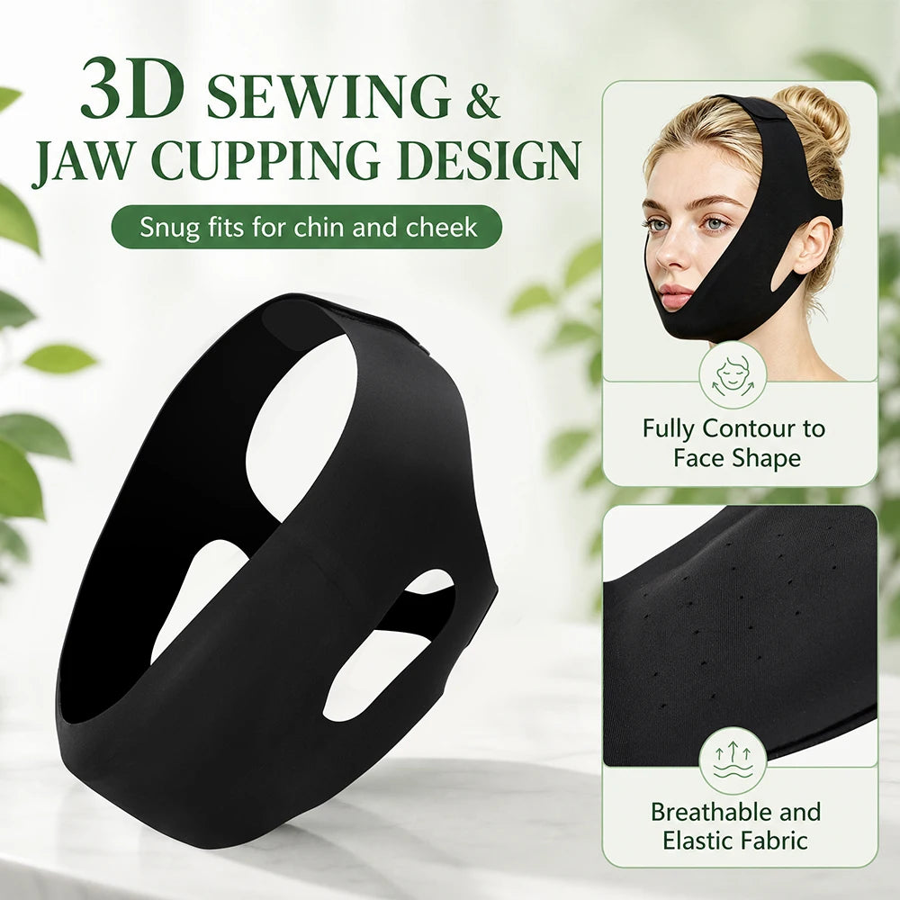 Hot and Cold Facial Compression Wrap for Chin and Face - 6