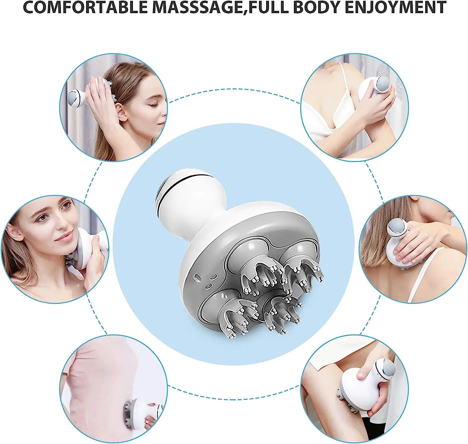 Electric Cordless Scalp and Body Massager - 4
