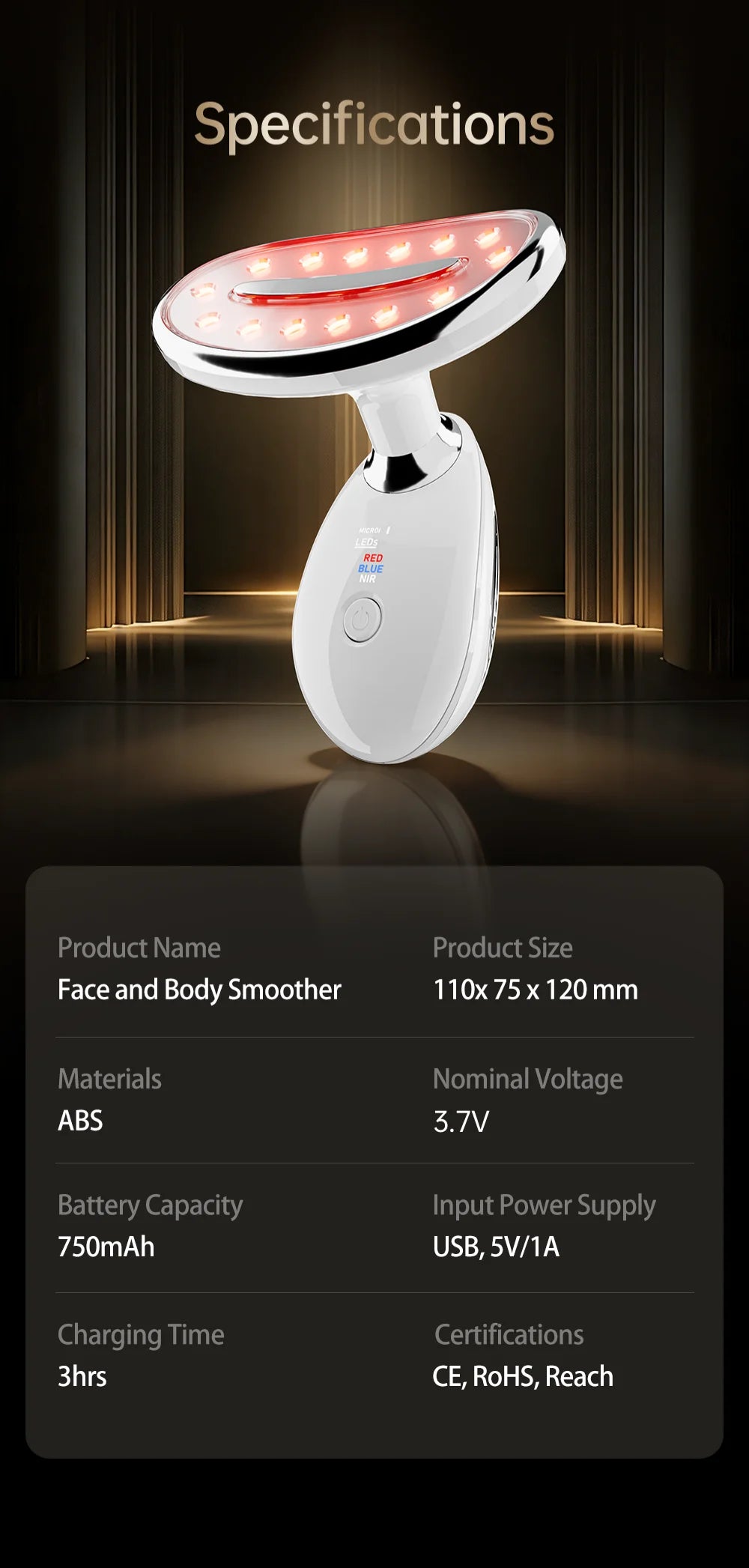 LED Facial and Body Skin Tightening and Sculpting Device - 20
