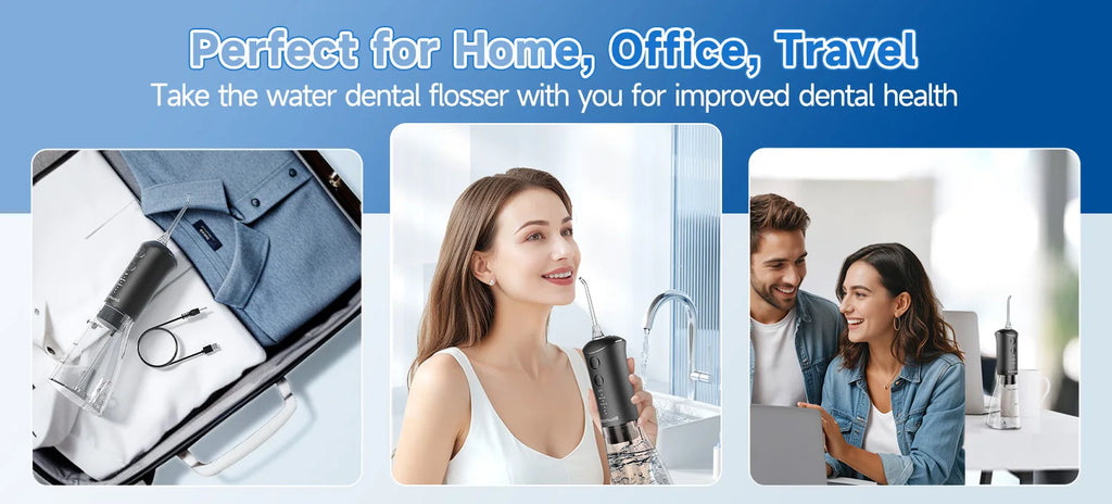 Rechargeable Portable Water Flosser for Teeth Cleaning