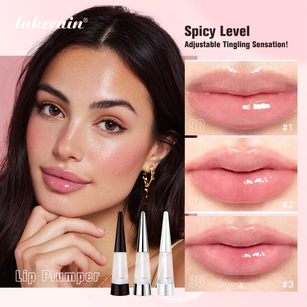 Volumizing Lip Plumper Serum with High-Shine Hydrating Finish