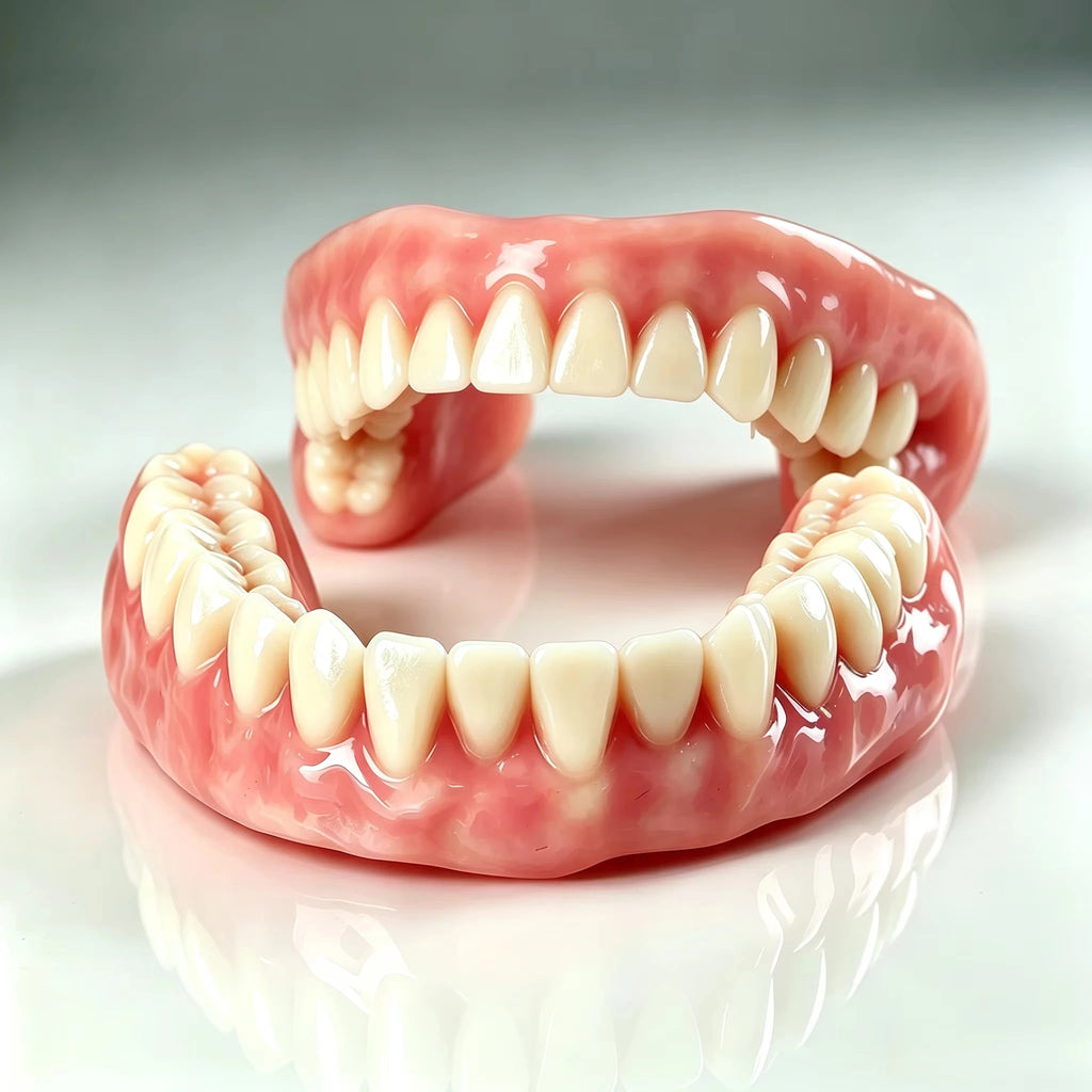 Comfort Fit Full Mouth Denture Set with Complete Care and Storage Kit