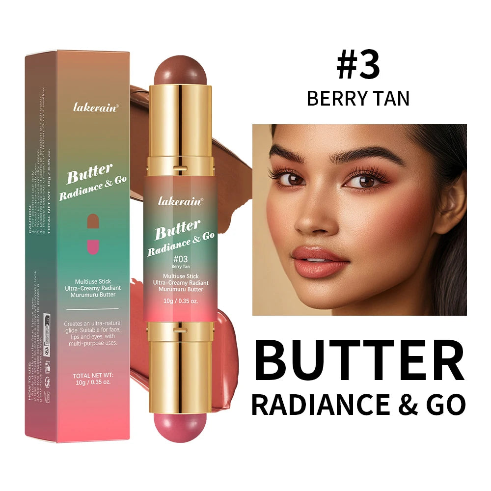 Dual-Ended Cream Blush and Bronzer Makeup Stick