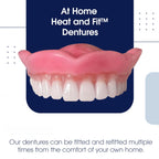 Moldable Silicone Denture Set for Instant Natural Smile