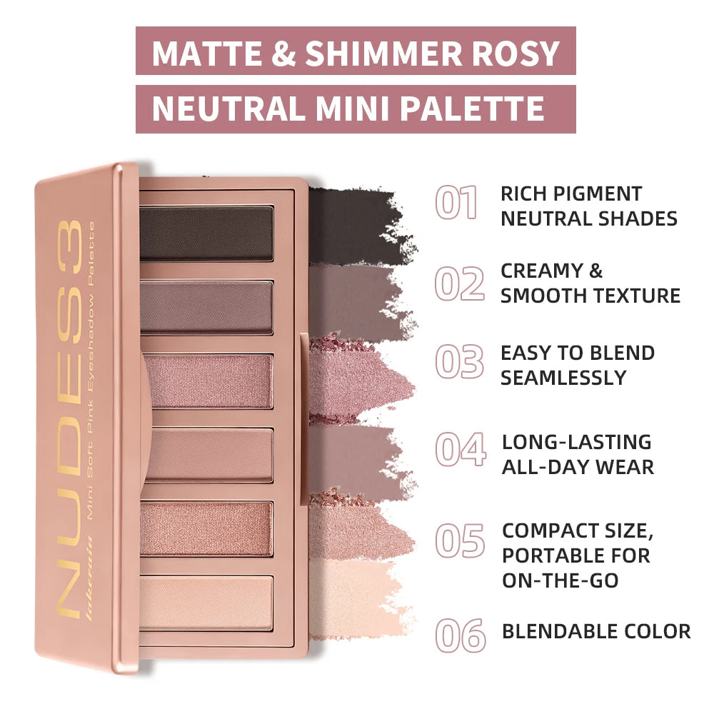 Mini Soft Pink Eyeshadow Palette - 2