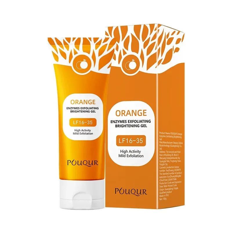 100g Orange Enzyme Exfoliating Gel for Face Brightening & Smoothing - 6