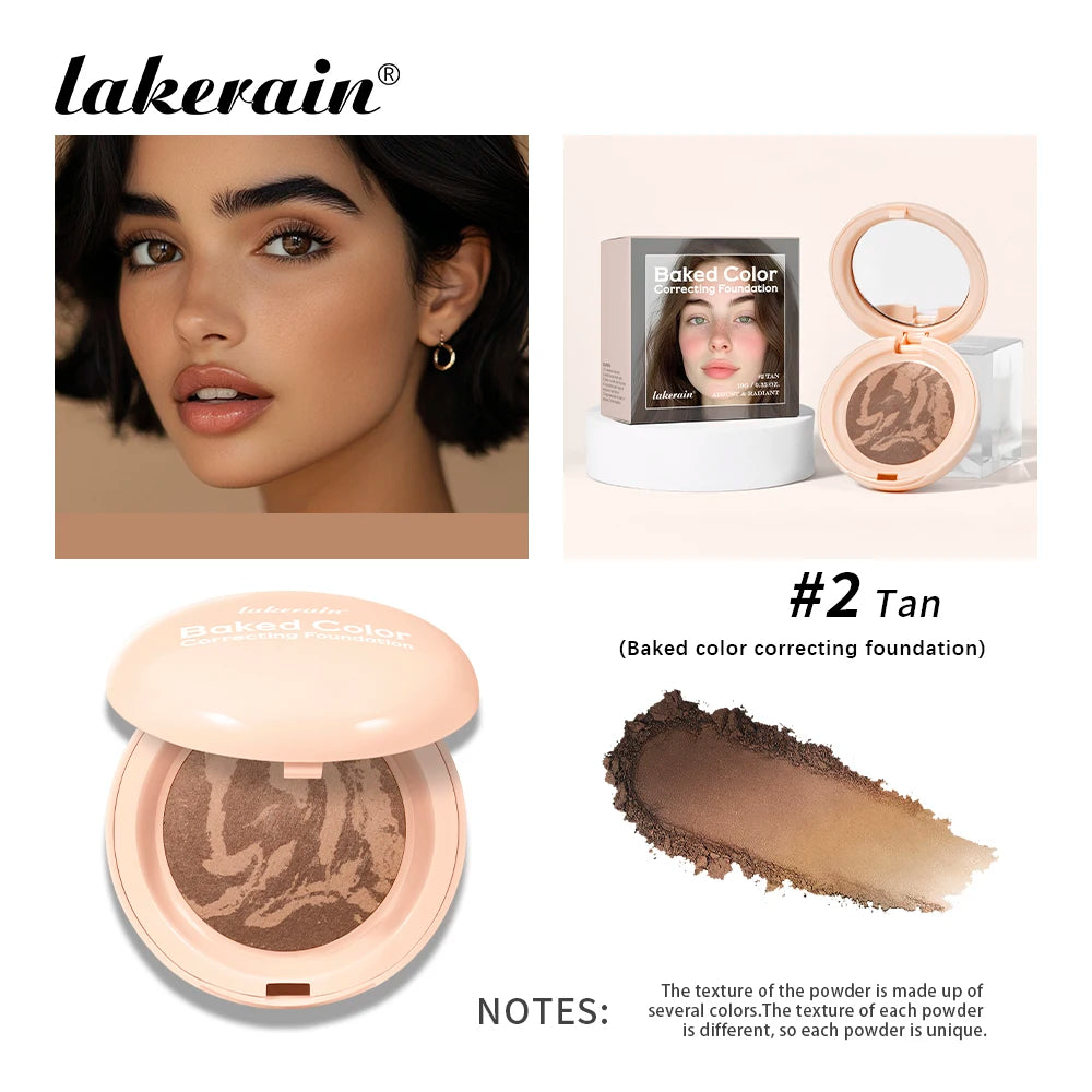 Baked Color Correcting Face Powder Foundation - 18